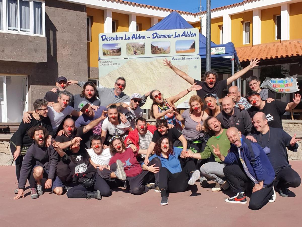 La Hoyilla Hostel - La Aldea San Nicolás المظهر الخارجي الصورة